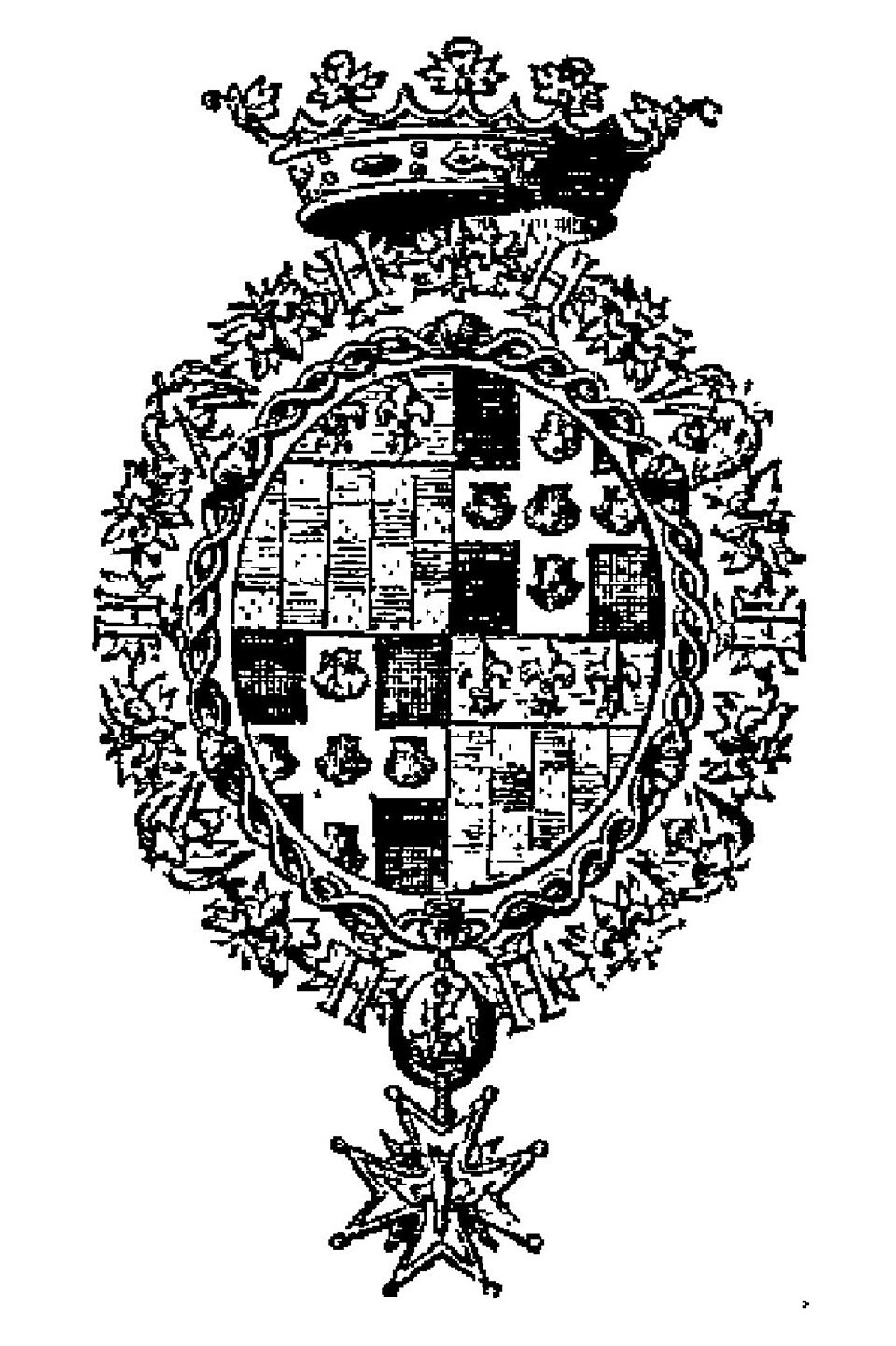 Saint-Simon's coat of arms, Chéruel edition