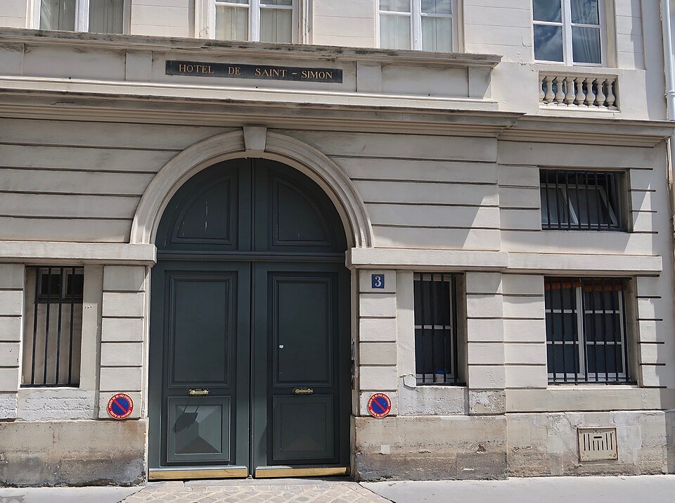 The Hôtel de Saint-Simon, 3 rue Monsieur, Paris