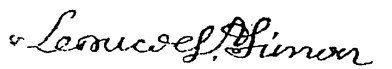 The signature of the duc de Saint-Simon