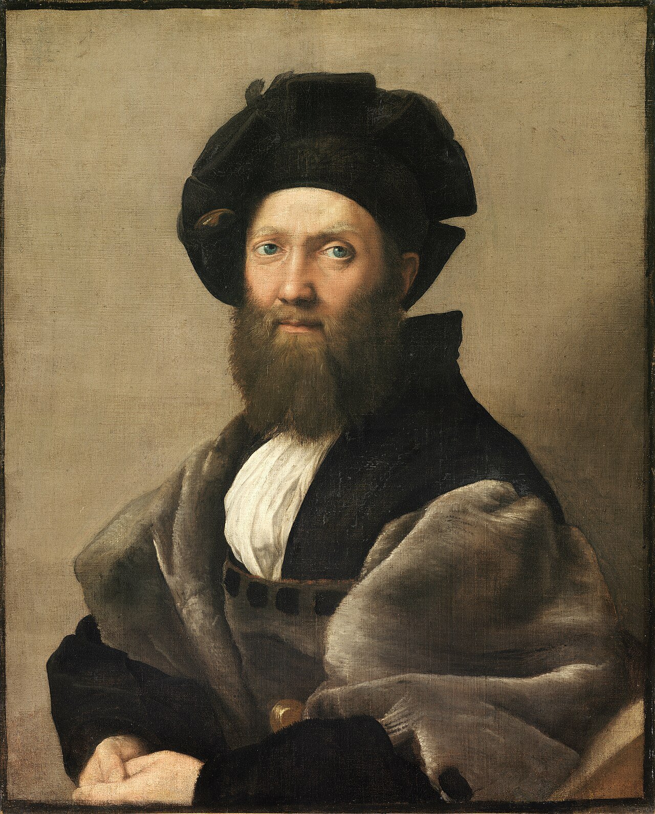 Portrait of Baldassare Castiglione (c. 1514–1515), Louvre — Wikimedia Commons.