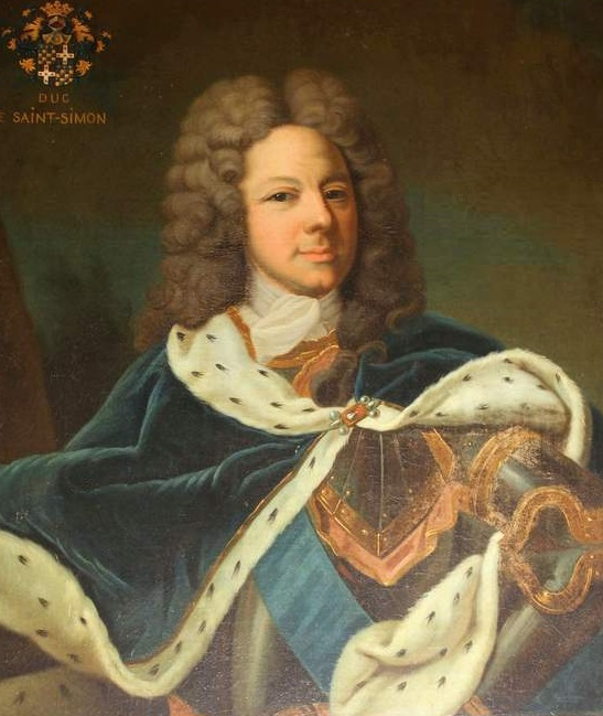 Le duc de Saint-Simon en habit de l'ordre du Saint-Esprit (portrait attribué à Jean-Baptiste van Loo) — Wikimedia Commons.