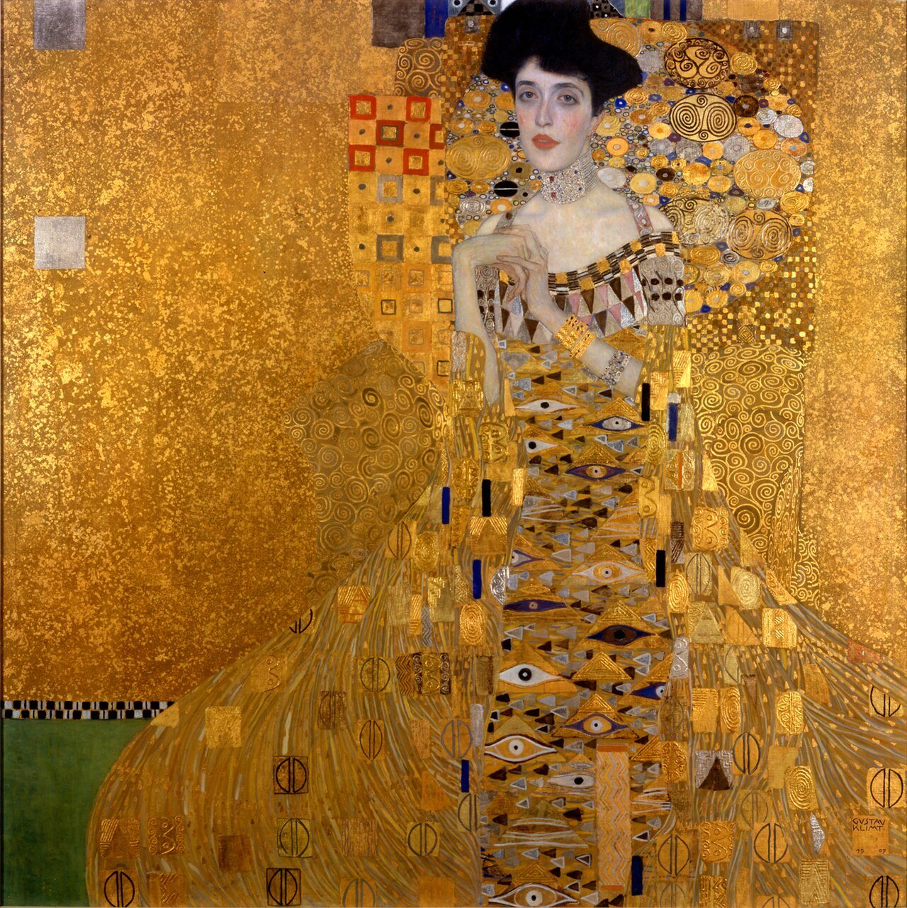Adele Bloch-Bauer I (1907), Neue Galerie — la « Joconde autrichienne » — Wikimedia Commons.