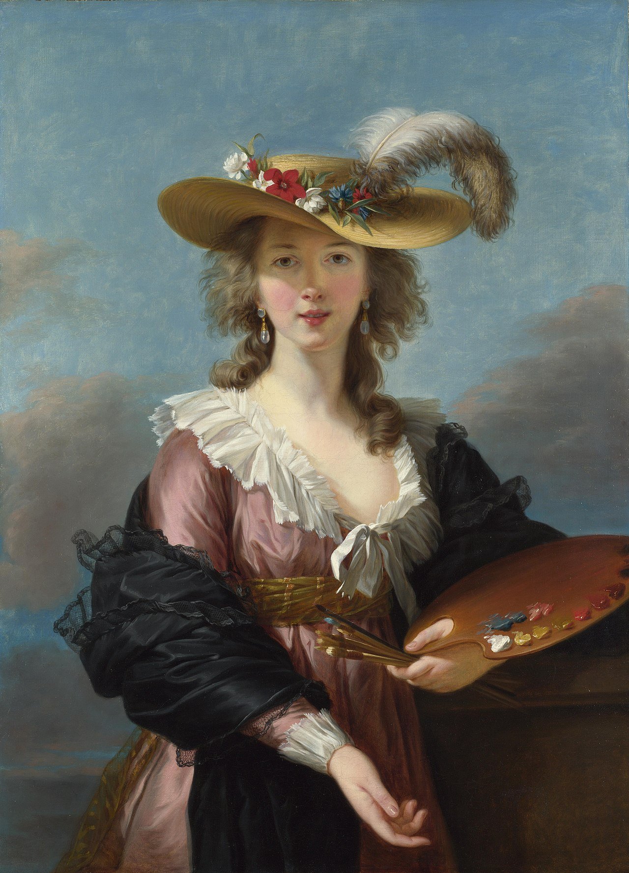 Autoportrait — l'artiste au travail — Wikimedia Commons.